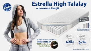 Materac Estrella High Talalay taniej o 30%
