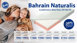 Materac Bahrain Naturalis z rabatem -20%