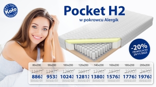 Materac Pocket H2 z rabatem -20%